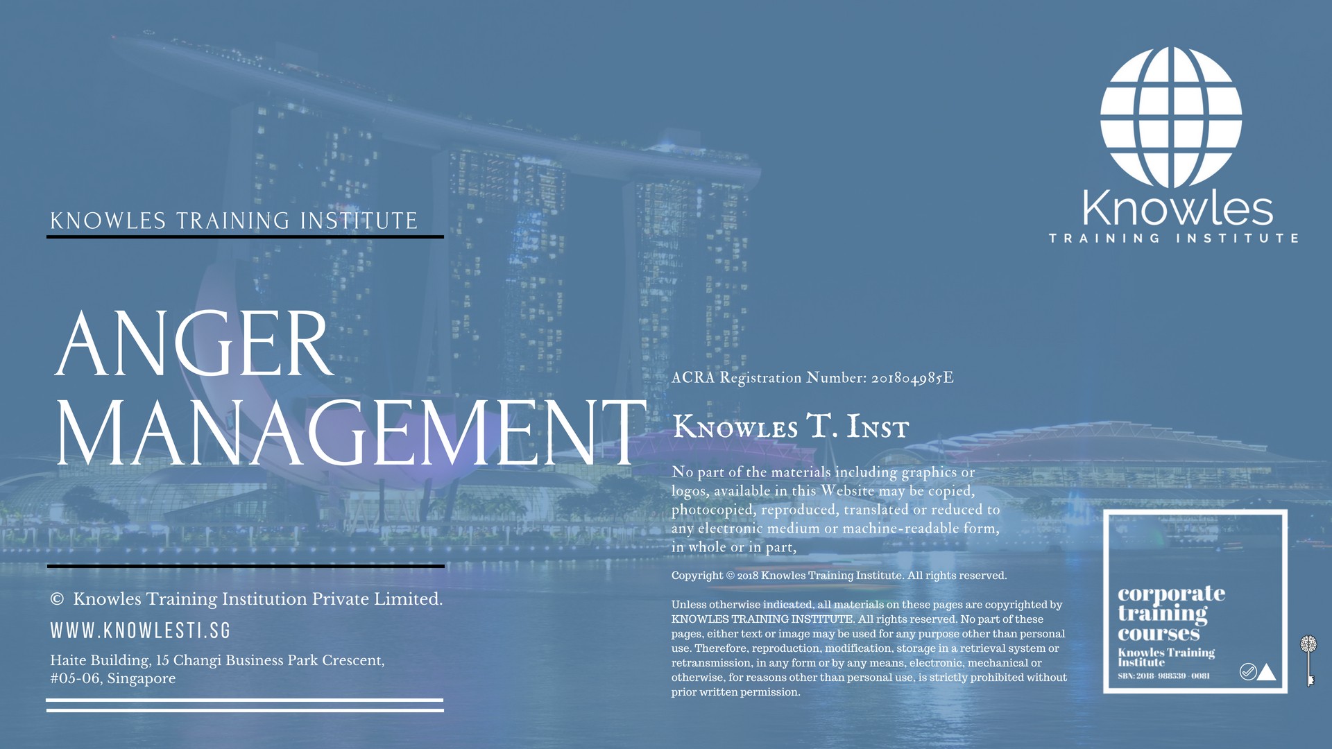 Anger Management Training Course in Hong Kong