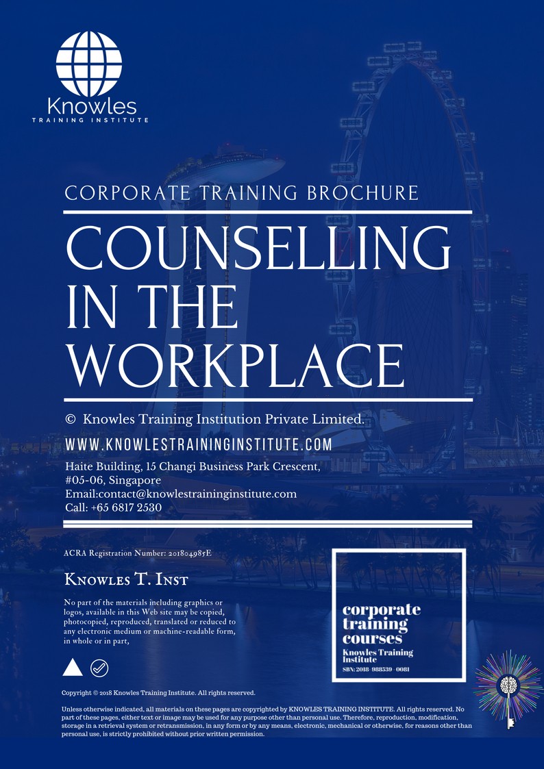 Counselling In The Workplace Course in Hong Kong Brochure