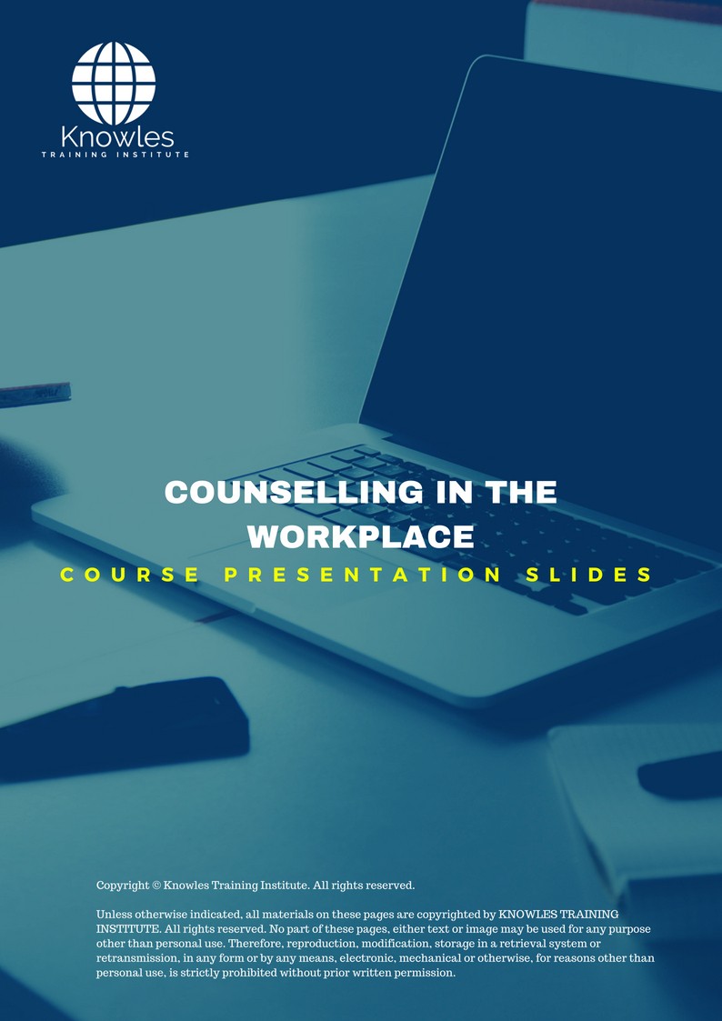 Counselling In The Workplace in Hong Kong PPT Slides Used During Course