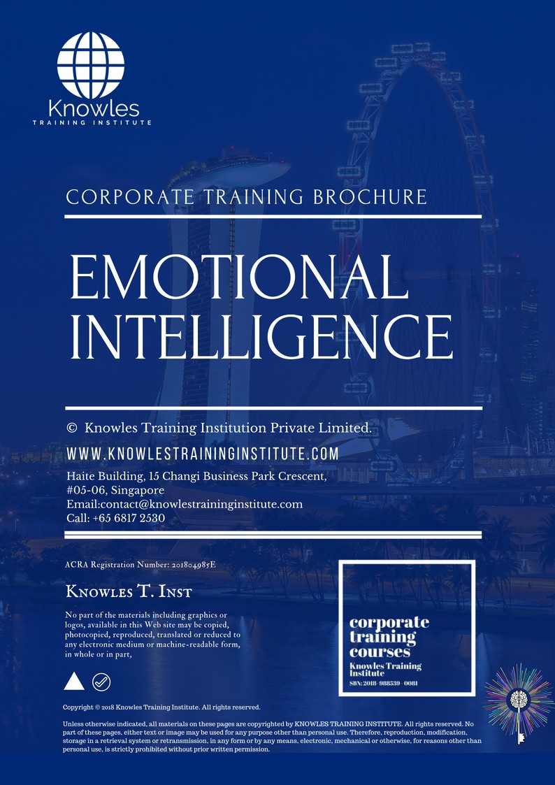 Course Brochure For Emotional Intelligence Training Course in Hong Kong