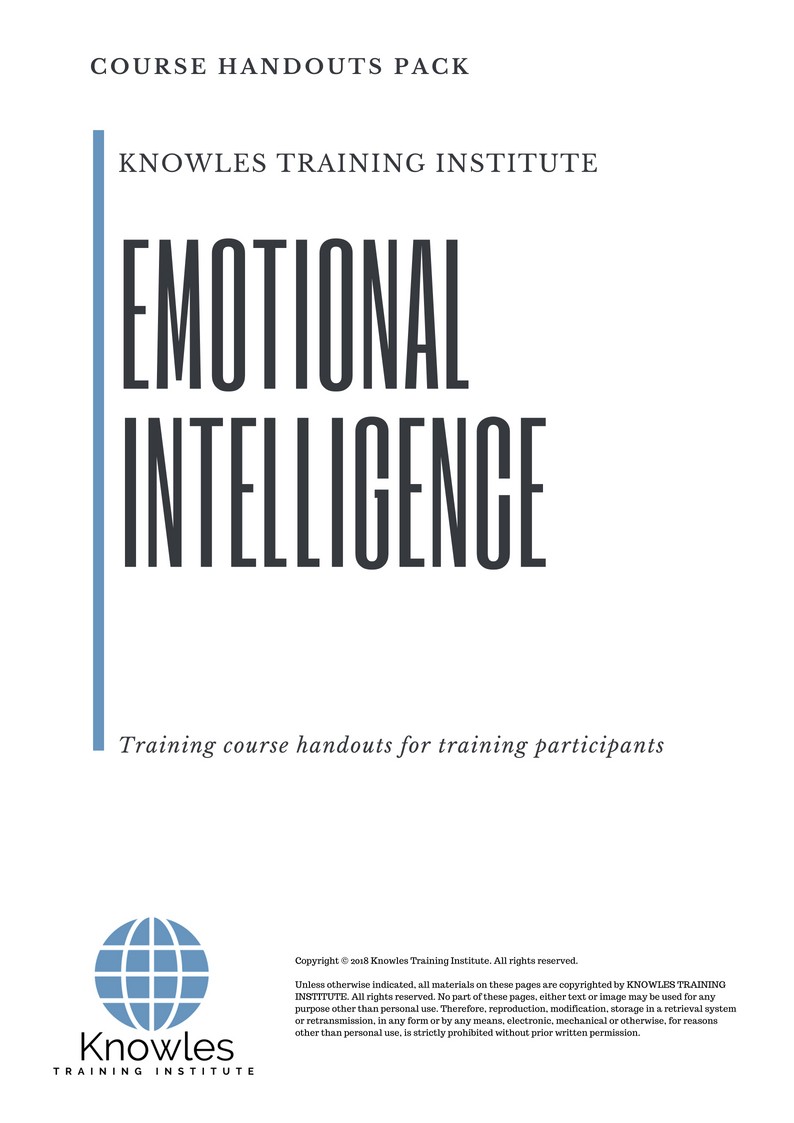Course Handouts For Emotional Intelligence Training Course in Hong Kong