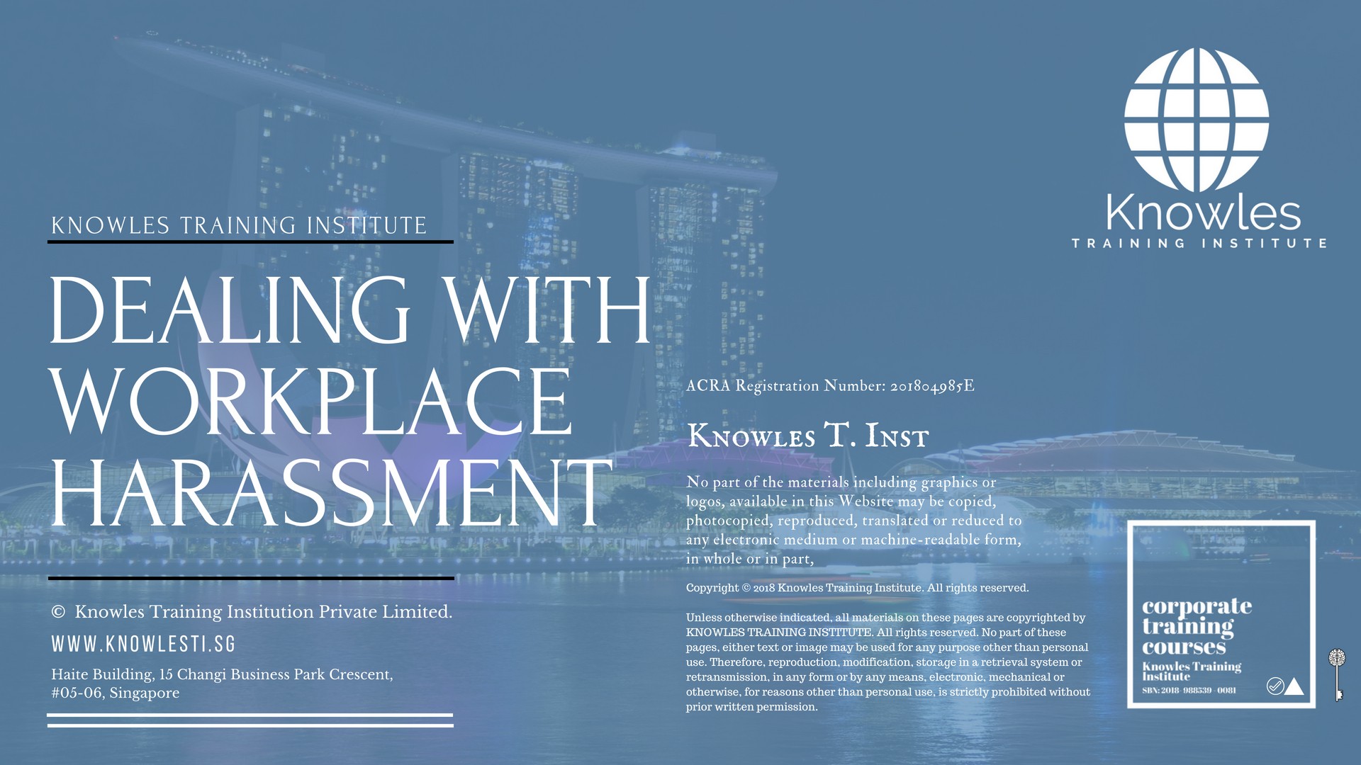 Dealing With Workplace Harassment Course in Hong Kong