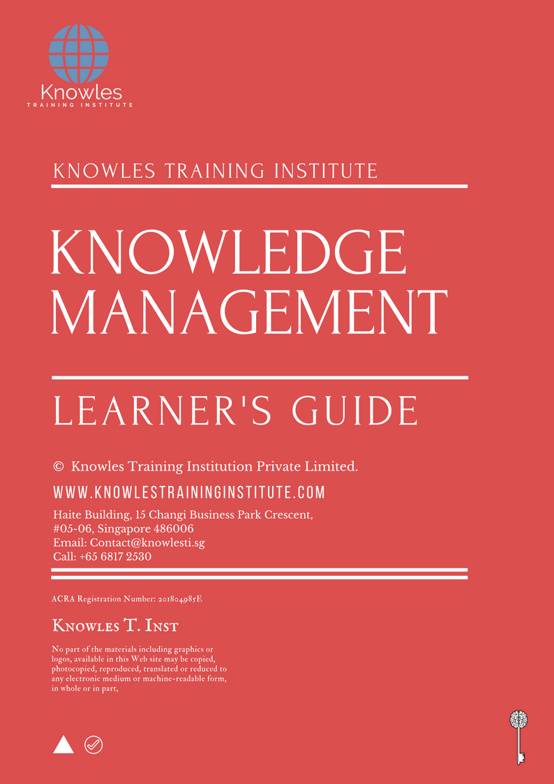 Knowledge Management Training Course in Hong Kong Learner’s Guide