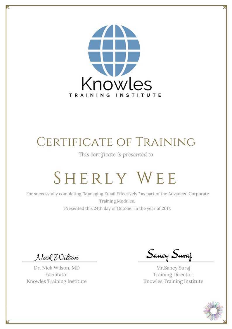 Managing Email Effectively Training in Hong Kong Certification