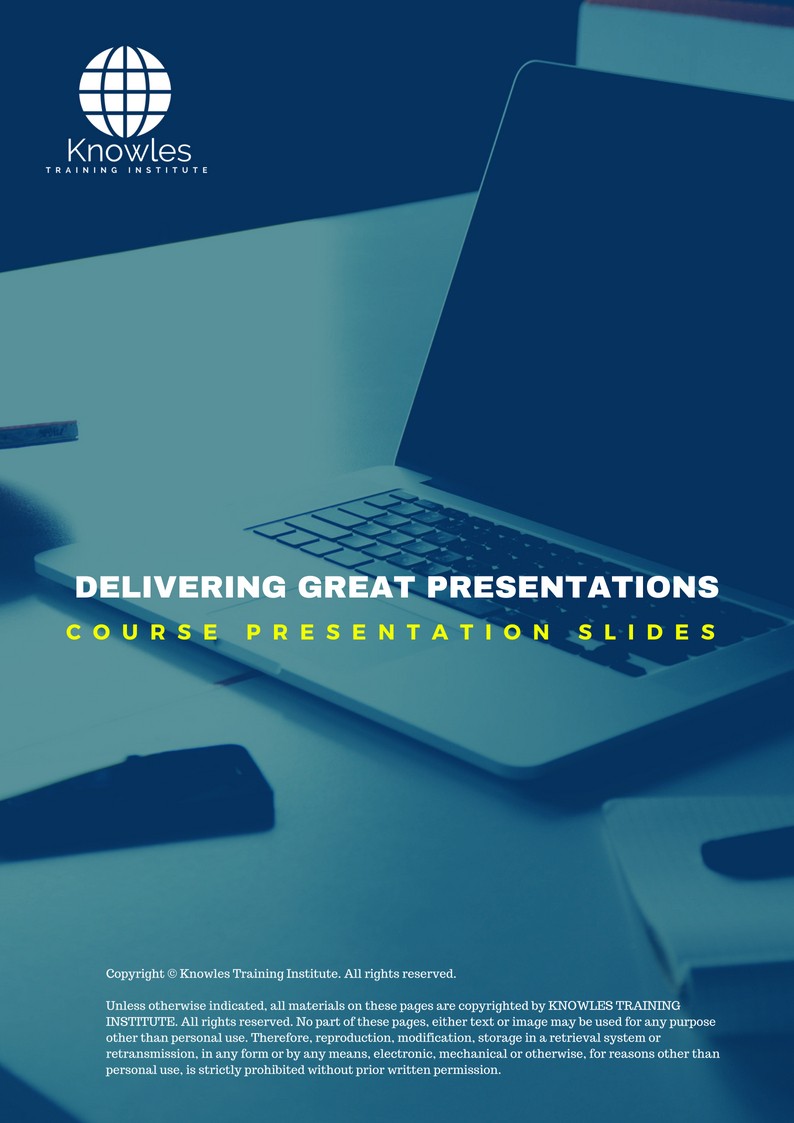 PPT Slides Used During Course For Delivering Great Presentations Course in Hong Kong